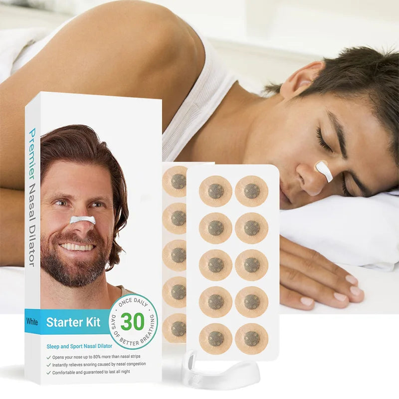 30 Day Breathe Nasal Dilators Kit - Magnetic Nose Strips for Better Sleep and Air Intake Airlens™