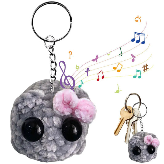 Techmania™ Musical Plush Toy Crochet Keychain Sad Hamster Meme Pendant